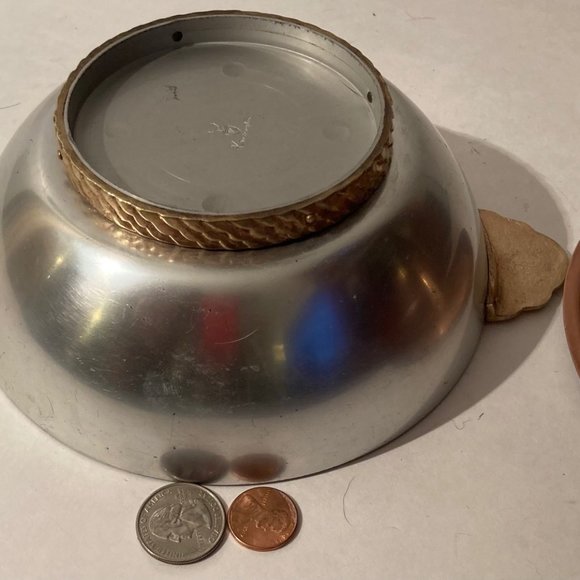 Vintage Metal Copper, Brass and Silver Bowl - Picture 5 of 6